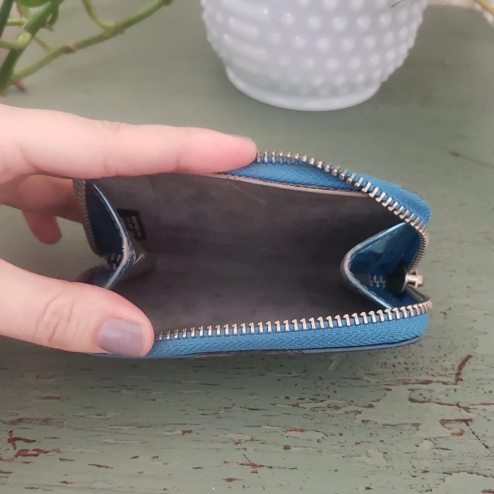 Marc Jacobs Metallic Blue Wallet